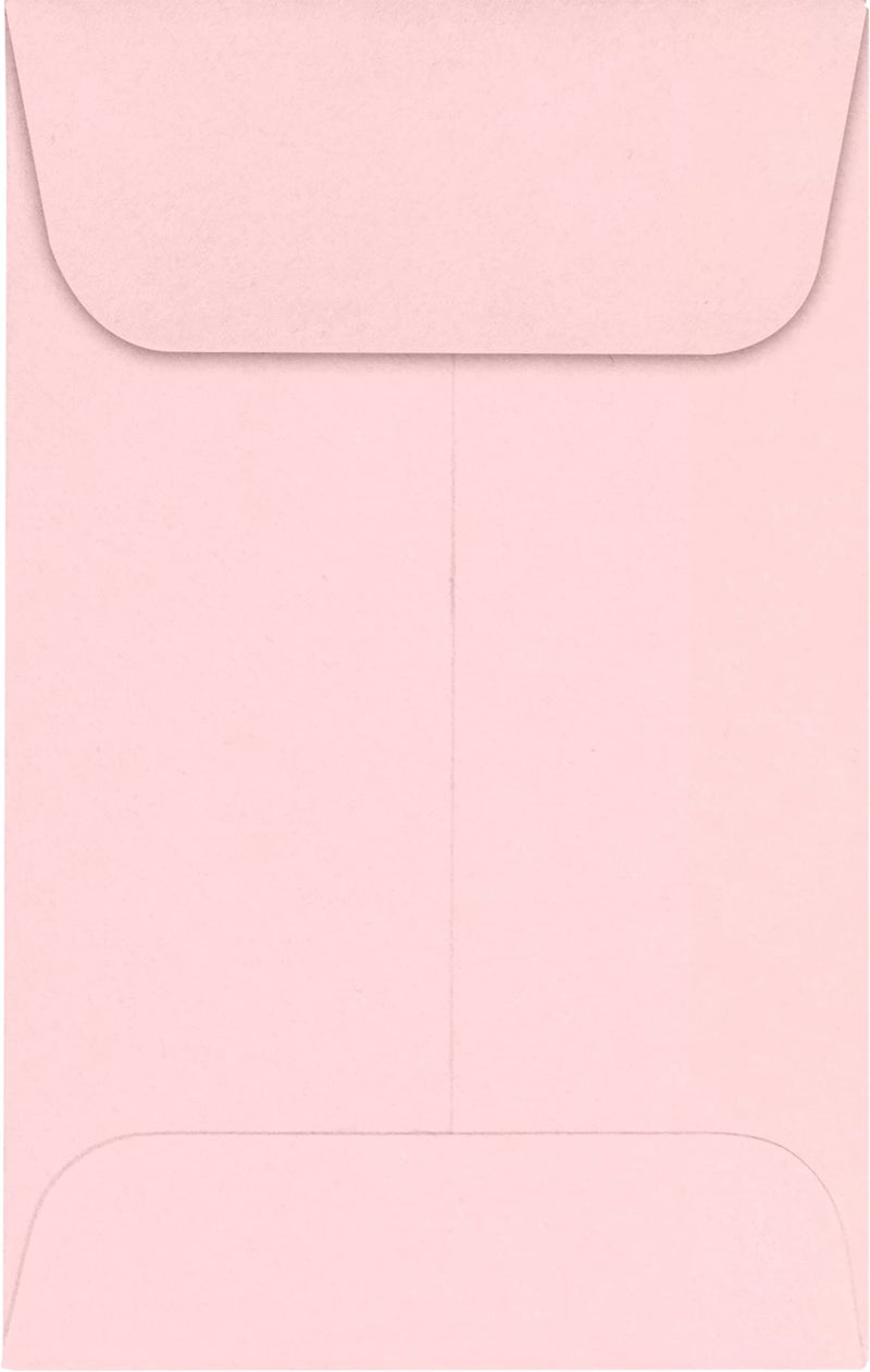 Envelopes.com LUXPaper Coin Envelopes, Candy Pink, 2 1/4-Inch x 3 1/2-Inch, 50-Count - Image 1